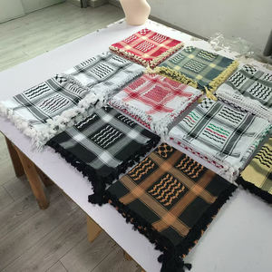 高品質の宮殿のスカーフKeffiyehアラビアKuffiyehパレスチナのラップShemaghパレスチナのヒジャーブスカーフ男性用ストック - Product Image 5