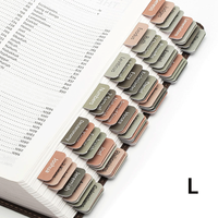 Étiquettes d'index bibliques étanches les plus vendues Signets de cahiers catégorisés durables Autocollants de lettres à mémoire pour le mariage à l'école