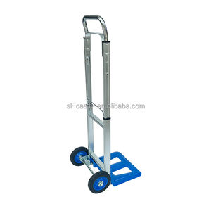 Hot Sale 90kgs Hand <span class=keywords><strong>Trolley</strong></span> Met Twee Wielen Kan Opvouwbare Hoge Kwaliteit Aluminium Frame Platform Opvouwbare Handtruck Bagage Verplaatsen - Product Image 2