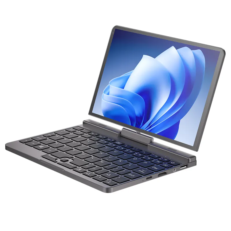 Laptop mini layar sentuh 8 inci 1280*800, notebook saku 2 in 1 N100 12GB LPDDR5 RAM Win10/11 obral