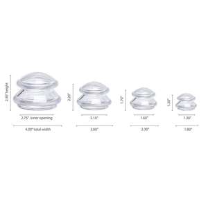 Set di 4 Massaggiatori per Terapia Cupping Facciale, in Silicone Ecologico per Alimenti, Benefici per il Sollievo dal Dolore e la Terapia Muscolare - Product Image 2