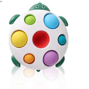 Silicone sensoriel Fidget jouet dessin animé <span class=keywords><strong>tortue</strong></span> coloré Cognition apprentissage éducatif Montessori jouets pour les tout-petits - Product Image 1