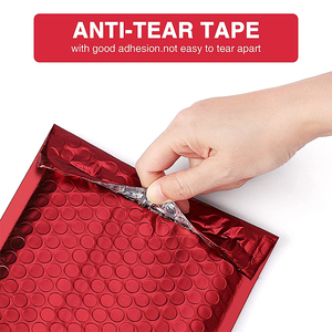 Nhà Máy Giá Co-ép Đùn Kim Loại Red Gold Bong Bóng Bưu Phẩm Đệm Bong Bóng Chuyển Phát Nhanh Túi - Product Image 2