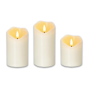 <span class=keywords><strong>Bougie</strong></span> LED en paraffine à lumière jaune chaude, avec mèche réaliste 3D et pointe ondulée, idéale pour mariages et Halloween, vente en gros - Product Image 5