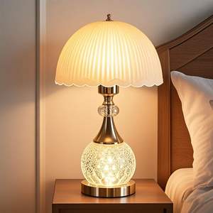 Creative Minimalist Warm Crystal European-Style Bedside Lamp Simple Modern <b>Glass</b> Luxury Wedding Bedside Light High-End - Product Image 2