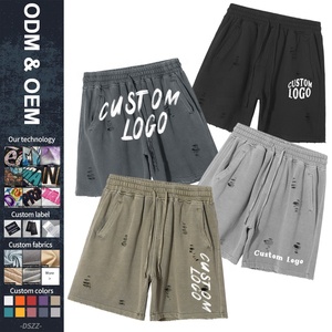 <span class=keywords><strong>Pantaloncini</strong></span> Casual da <span class=keywords><strong>Uomo</strong></span> <span class=keywords><strong>Taglie</strong></span> <span class=keywords><strong>Forti</strong></span> 100% <span class=keywords><strong>Cotone</strong></span> Lavaggio Acido Vintage Effetto Consumato Stile Retrò con Coulisse Traspiranti Tinta Unita - Product Image 2