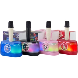 Nouveau haut-parleur Bluetooth de karaoké de dessin animé SP-250612-3 RVB avec microphone, plusieurs IP d'anime - Product Image 1