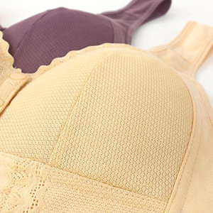 Confortable personnes âgées dentelle sans fil débardeur doux coton mince tasse femmes sport grande <span class=keywords><strong>taille</strong></span> 42 soutien-gorge - Product Image 5