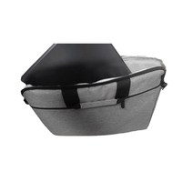 Bolso de Hombro para Computadora Portátil Personalizado de Fábrica, Bolso de Mano Informal para Negocios, Bolso Cruzado para Estudiantes, Negro/Gris, Otro Material