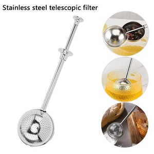 Filtro de Té Telescópico Esférico de Acero Inoxidable 304, Juego de Té para Cocina, Cuchara Filtradora para Esparcir Azúcar en Polvo, Utensilios de Cocina - Product Image 1