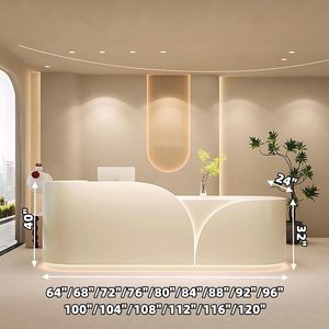 2025 thiết kế mới nhỏ sang trọng phía trước bàn Salon Spa tiếp tân bàn hiện đại truy cập cho Thẩm mỹ viện và thanh - Product Image 6