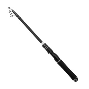 Canne à pêche télescopique portable en fibre de verre 4 sections, spinning/casting, 1-2m, rigide, <span class=keywords><strong>pour</strong></span> <span class=keywords><strong>la</strong></span> pêche en voyage et <span class=keywords><strong>la</strong></span> pêche au bar - Product Image 4