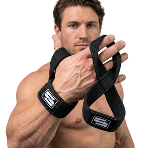 Sangles de musculation personnalisées en néoprène en forme de huit pour la gym, robustes et légères, pour entraînement de soulevé de terre à prix réduit - Product Image 1