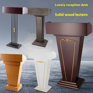 Muebles comerciales <span class=keywords><strong>de</strong></span> <span class=keywords><strong>madera</strong></span> maciza, plataforma <span class=keywords><strong>para</strong></span> hablar, Hotel, <span class=keywords><strong>restaurante</strong></span>, escritorio <span class=keywords><strong>de</strong></span> bienvenida, oficina <span class=keywords><strong>de</strong></span> ventas, recepción, Conferencia - Product Image 3