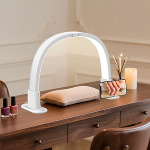 Lámpara LED de Escritorio para Uñas, Luz de Mesa de Media Luna, Brillo Ajustable, Lámpara de Manicura Portátil para Salón y Hogar - Product Image 4
