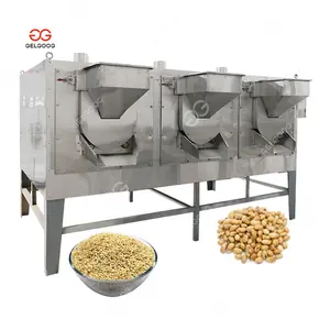 Paslanmaz çelik yulaf kavurma Soya fasulyesi kavurma makinesi susam tohumları
