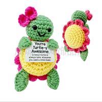 Positieve handgemaakte emotionele dieren emotionele eenhoorn ondersteunende positieve eenhoorn knuffels gehaakte eenhoorn