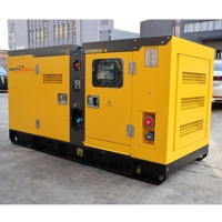Générateur diesel silencieux de 15 KVA 3 phases cadre ouvert de 12 Kw avec démarrage à distance fréquence 60Hz 230v/240v/480v tension nominale