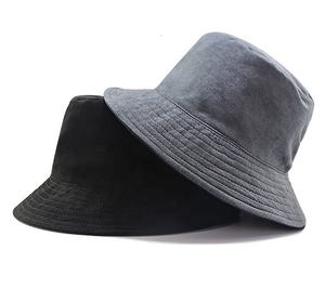 Chapeau Seau Surdimensionné <span class=keywords><strong>XXL</strong></span> Chapeau de Soleil Grandes Têtes en Daim Blanc Compactable Double Face Réversible Chapeaux Seau pour Hommes - Product Image 4