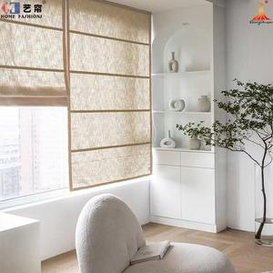 Bắc Âu cổ điển Rèm Roman Linen bông Linen bay cửa sổ Rèm cửa cho ban công phòng ngủ bán mất điện với khách sạn bệnh viện sử dụng - Product Image 4