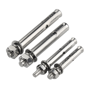 Pernos de Acero Inoxidable SS304 SS316 SS316L con Anclaje de Manguito, Acabado Brillante Sin Recubrimiento, Color Plateado, para Uso en Construcción, Modelo M6-M20 de Diámetro - Product Image 2