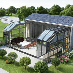 <span class=keywords><strong>Terrazas</strong></span> Acristaladas Retráctiles, Terraza Acristalada Móvil Eléctrica, Terraza Móvil de Aleación de Aluminio, Terraza Exterior - Product Image 4