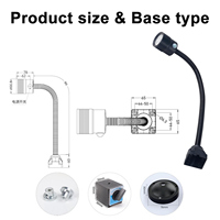 Lampe de travail industrielle LED Doingwin F-01, étanche IP65, DC 24V, haute luminosité, pour tour CNC, fraiseuse, machine-outil