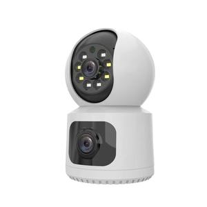 도매 2K 4MP 듀얼 렌즈 야외 와이파이 카메라 저렴한 와이파이 백업 <span class=keywords><strong>cctv</strong></span> 카메라 온라인 - Product Image 1