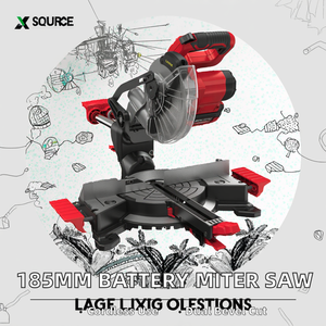 Scie à onglet coulissante électrique industrielle 20V 185MM à double biseau avec système de glissement à déport arrière nul - Offre Spéciale - Product Image 2