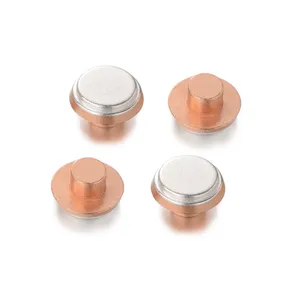 China Supplier AgSnO2 Bimetal Rivet Electrical Contact Rivets For Switch