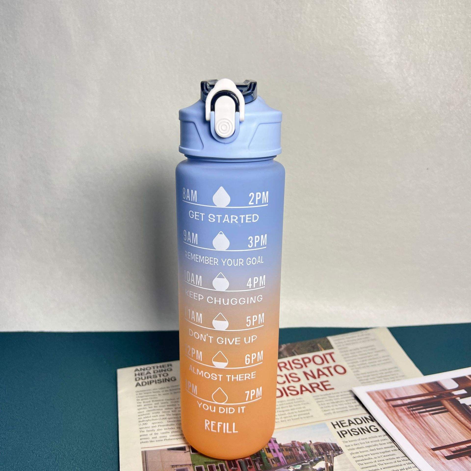 สีฟ้าและสีส้ม