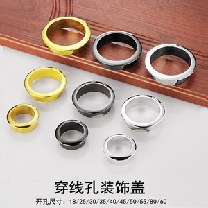 Round Cable Hole Cover 18/25/30/40/45/55mm Dustproof Plastic PP <b>Threading</b> Box Bolt <b>Inserting</b> Type - Product Image 2