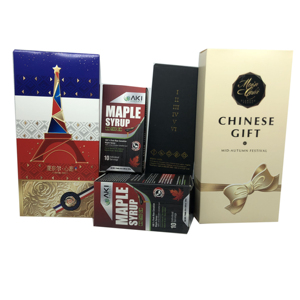 Emballages cadeaux personnalisés de haute qualité avec gaufrage or/argent, pelliculage mat, pour cosmétiques, chewing-gums et <span class=keywords><strong>sushis</strong></span> - Product Image 2