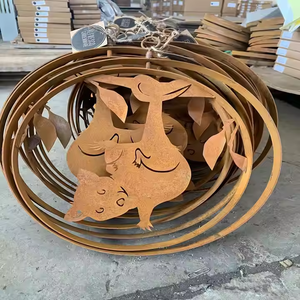 ของตกแต่งสวนโลหะสไตล์อาร์ตเดโค ทนทานต่อสภาพอากาศ กันน้ำ ใช้ได้ทั้งภายในและภายนอก ติดตั้งง่าย ปรับขนาดได้ - Product Image 4