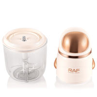 Robot culinaire en acier inoxydable 250W avec bol de 600 ml et système à six lames pour une préparation rapide des ingrédients, usage domestique R.7048