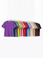 T-shirt d'été pour homme Goldtex avec logo personnalisé, surdimensionné, 230 GSM, 100% coton, de haute qualité, col rond