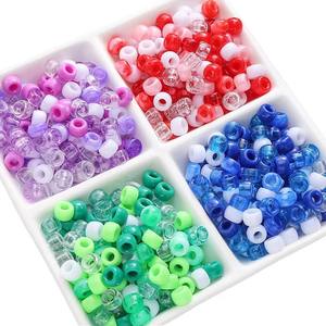 Acrylic Plastic Braid <strong>Pony</strong> <strong>Beads</strong> Hair Decoration Big Hole <strong>Bead</strong> for Diy Hair Accessories Dreadlocks Jewelry Making - Product Image 2