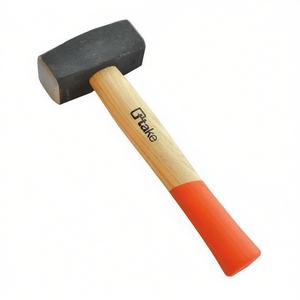 Ttake Bricklayer's Mallet 5080 Wooden Handle With Rubber Grip For Masonry Work - Product Image 2
