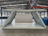 Maison modulaire en structure acier, cabane préfabriquée, maison conteneur mobile pliable de 20 pieds