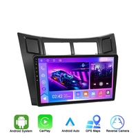 Écran tactile Android 9 pouces IPS pour voiture, Carplay, BT, WiFi, vente en détail locale, pour Toyota Yaris Vios 2007-2012