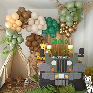 Decoración de Globos para Primer Cumpleaños de Niño, Tema de Safari en la Jungla, Decoraciones para Fiesta de Cumpleaños Infantil, Fiesta de Bebé Salvaje, Día del Niño - Product Image 1