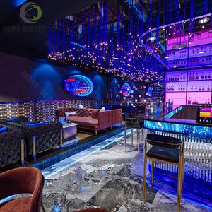 Meubles de salon de luxe pour boîte de nuit, bar, lounge, <span class=keywords><strong>restaurant</strong></span>, banquettes en tissu rouge velours, salon VIP, canapés de <span class=keywords><strong>karaoké</strong></span> pour boîte de nuit, 2026 - Product Image 1