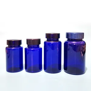 Customized 200CC Health Care Plastic Bottle Use PET Cylinder Industrial Pack Empty Pill Bottles With Caps