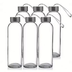 Bouteille d'eau transparente, tasses à café écologiques, cadeau promotionnel, gobelet en verre avec logo personnalisé - Product Image 3