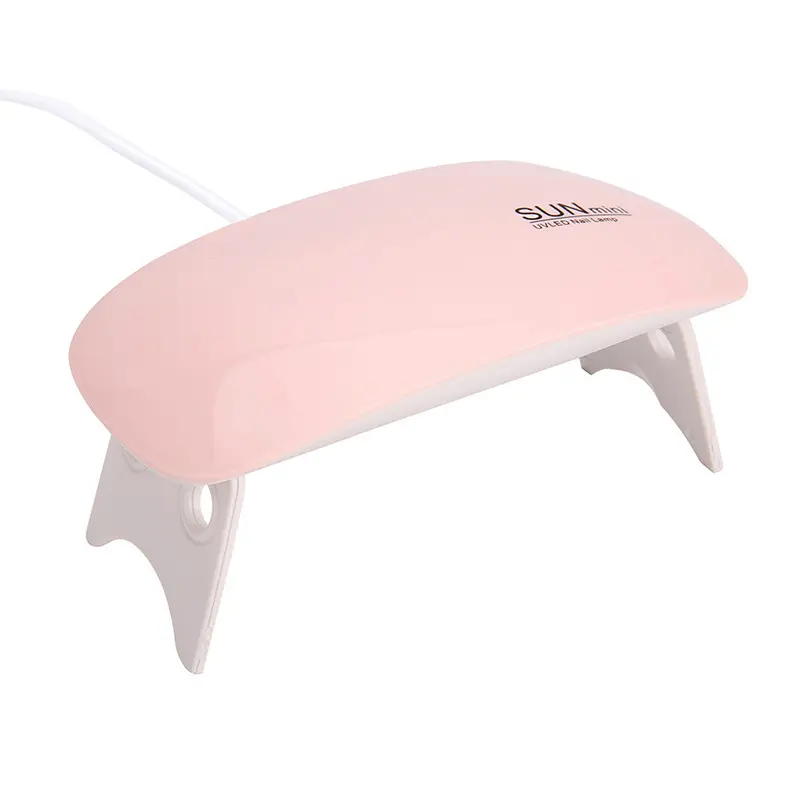 6W Soak Off UV Neon Nail Gel Polish LED Lampl UV Gel Pink Portable Mini Mouse Sun UV LED Nail Lamp