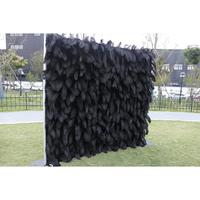 Décoration murale plumes noires pour mariage et fête – Accessoire photo très prisé