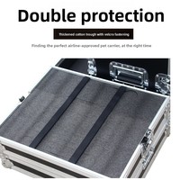 Flight case pour microphones 4U, récepteur sans fil 5U, étui pour microphones 3U en alliage d'aluminium, châssis 2U, étui pour accessoires 6U