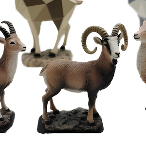 Figura de Resina Ecológica de Oveja Azul (Bharal), Escultura del Himalaya Pintada a Mano, Modelo JOINSTE JOK, Color/Tamaño Personalizable - Product Image 6