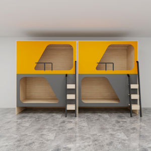 Cama Capsula <span class=keywords><strong>de</strong></span> Diseño Moderno <span class=keywords><strong>de</strong></span> Fábrica, <span class=keywords><strong>de</strong></span> Madera Maciza con Estantería Divisoria y <span class=keywords><strong>Escalera</strong></span> Tipo Cajón para Uso Doméstico y Dormitorios Juveniles - Product Image 1