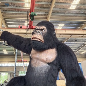 Modèle de gorille animatronique fait à la main avec fourrure, équipement d'intérieur pour parc d'attractions, King Kong - Product Image 1